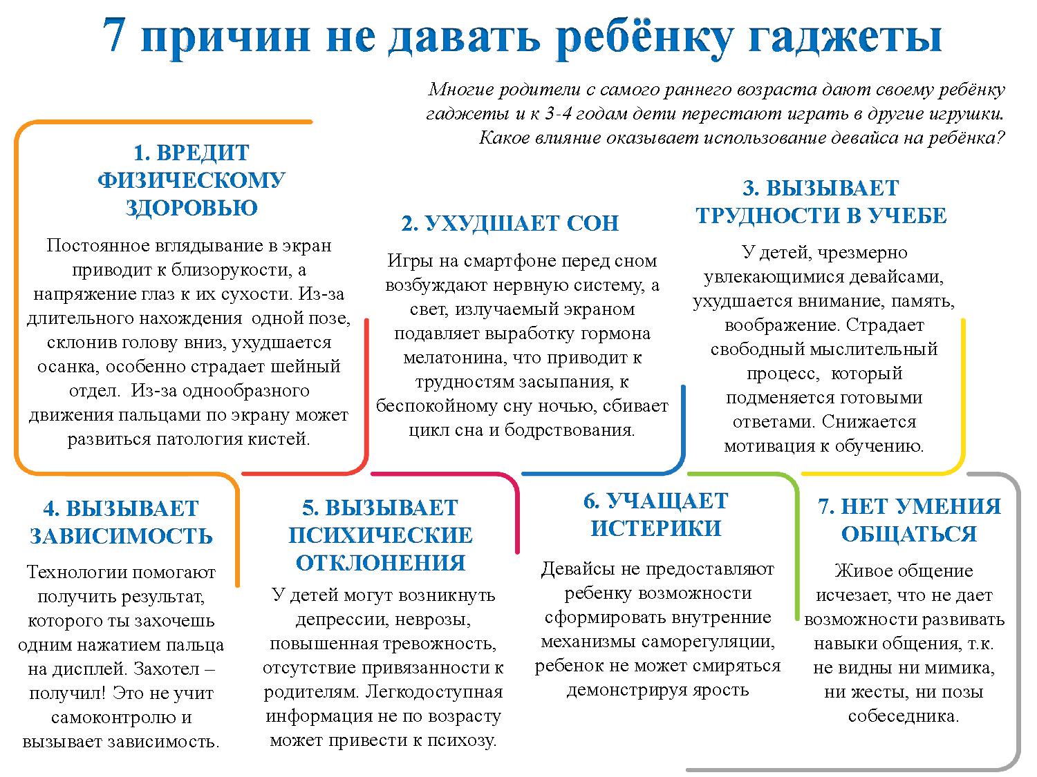 7 причин не давать гаджеты